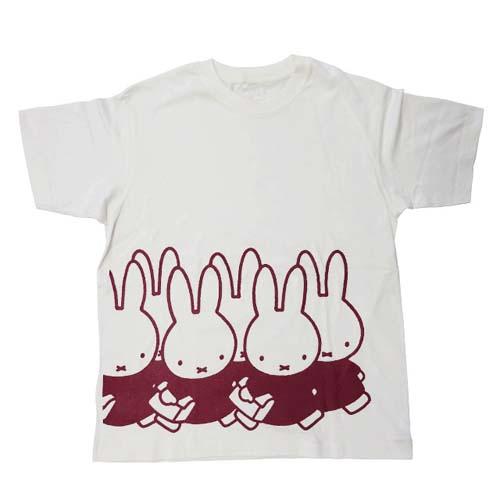 【ディック・ブルーナ】ミッフィー オーガニックTシャツ Mサイズ みんな ナチュラル ホワイト【メール便対応】