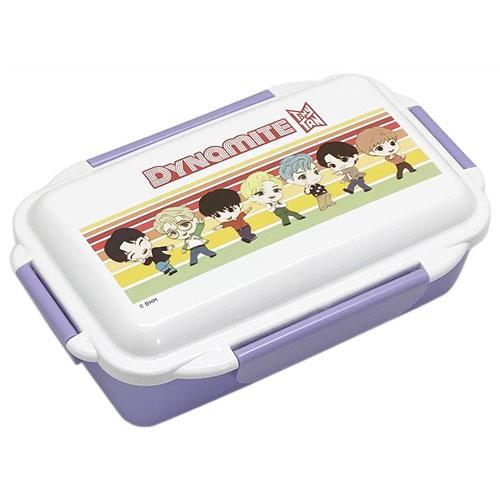 【TinyTAN（タイニータン）】DYNAMITE ダイナマイト ランチボックス 仕切付 ホワイト（防弾少年団 BTS お弁当箱 ランチケース 新生活 入学 プレゼント ギフト 贈り物 韓国 韓流 K-POP アイドル）日本製[宅配便配送（メール便とネコポスは不可）]のサムネイル