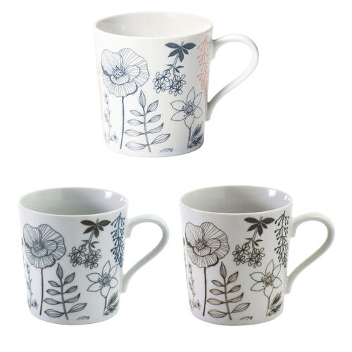 乐天商城 - フラワーパターン マグ（マグカップ 花 母の日 プレゼント）[宅配便配送（メール便とネコポスは不可）]