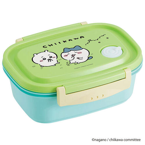ちいかわ タイトフードコンテナー M ちいかわ・ハチワレ 容量：約550ml（電子レンジ・食洗器対応）（ナガノ 保存容器 タッパー 弁当箱 ランチボックス ギフト プレゼント 入学 入園）[宅配便配送（メール便とネコポスは不可）]のサムネイル