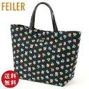 【正規品】FEILER（フェイラー）プティフローリストファイユ バッグ（PEFF192025）（トートバッグ サブバッグ ギフト プレゼント 贈り物 母の日 誕生日）ブラック【メール便対応】【メール便で送料無料】