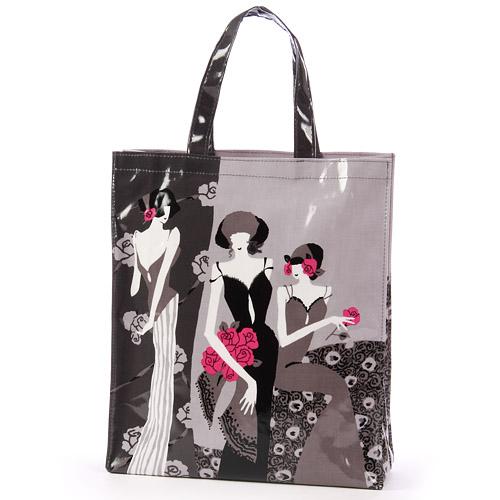 日本製 Rose Misa ローズミサ トートバッグ 3人のレディ グレー（ギフト プレゼント 贈り物 誕生日 お祝い お礼 エコバッグ サブバッグ ランチトート）【メール便対応】