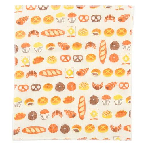 蚊帳生地 絵便りふきん パン(奈良県 かや生地...の紹介画像2