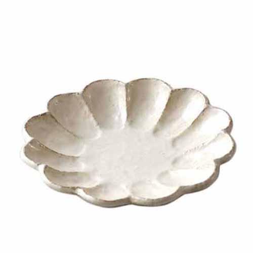 【コリン（磁器の器）】17cm プレート 粉引 (日本製/食器/中)[宅配便配送（メール便とネコポスは不可）]