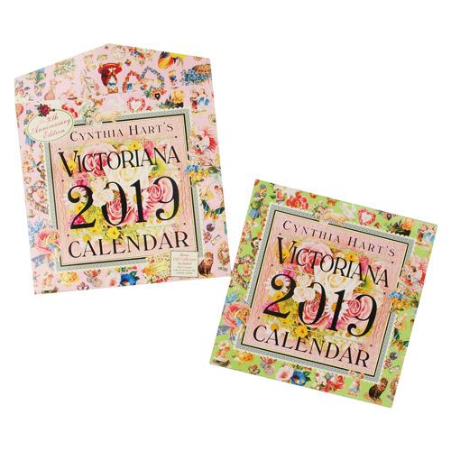2019年【Workman】壁掛け カレンダー アメリカ「ワークマン」　ヴィクトリアーナ（卓上カレンダー1冊、ポストカード4枚付き）[宅配便配送（メール便とネコポスは不可）]