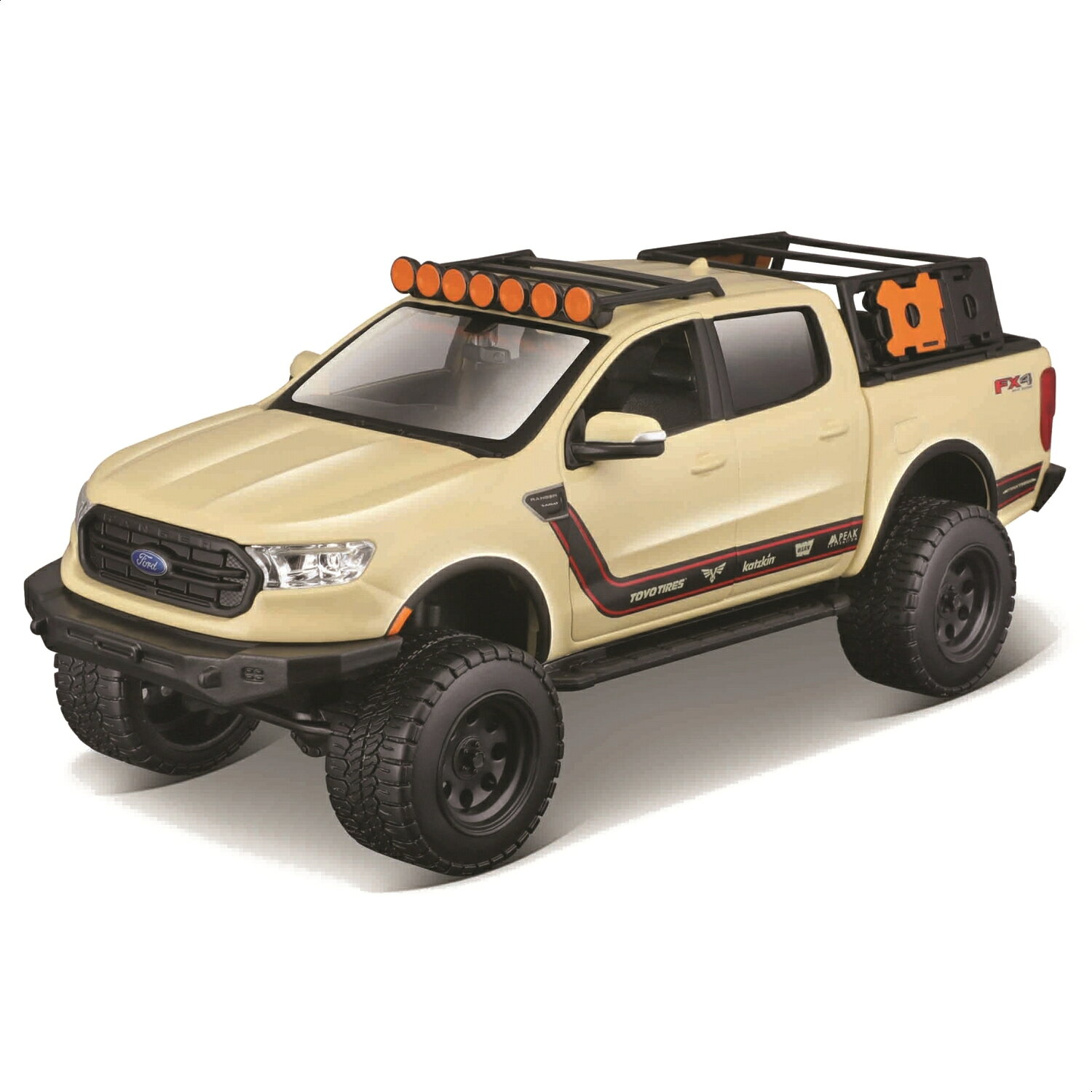 Rakuten - ミニカー 1/27 Maisto フォード レンジャー 2019 ベージュ オフロードシリーズ ／ ダイキャスト ダイカスト モデルカー 完成品 マイスト コレクション インテリア プレゼント スケールモデル ディスプレイ