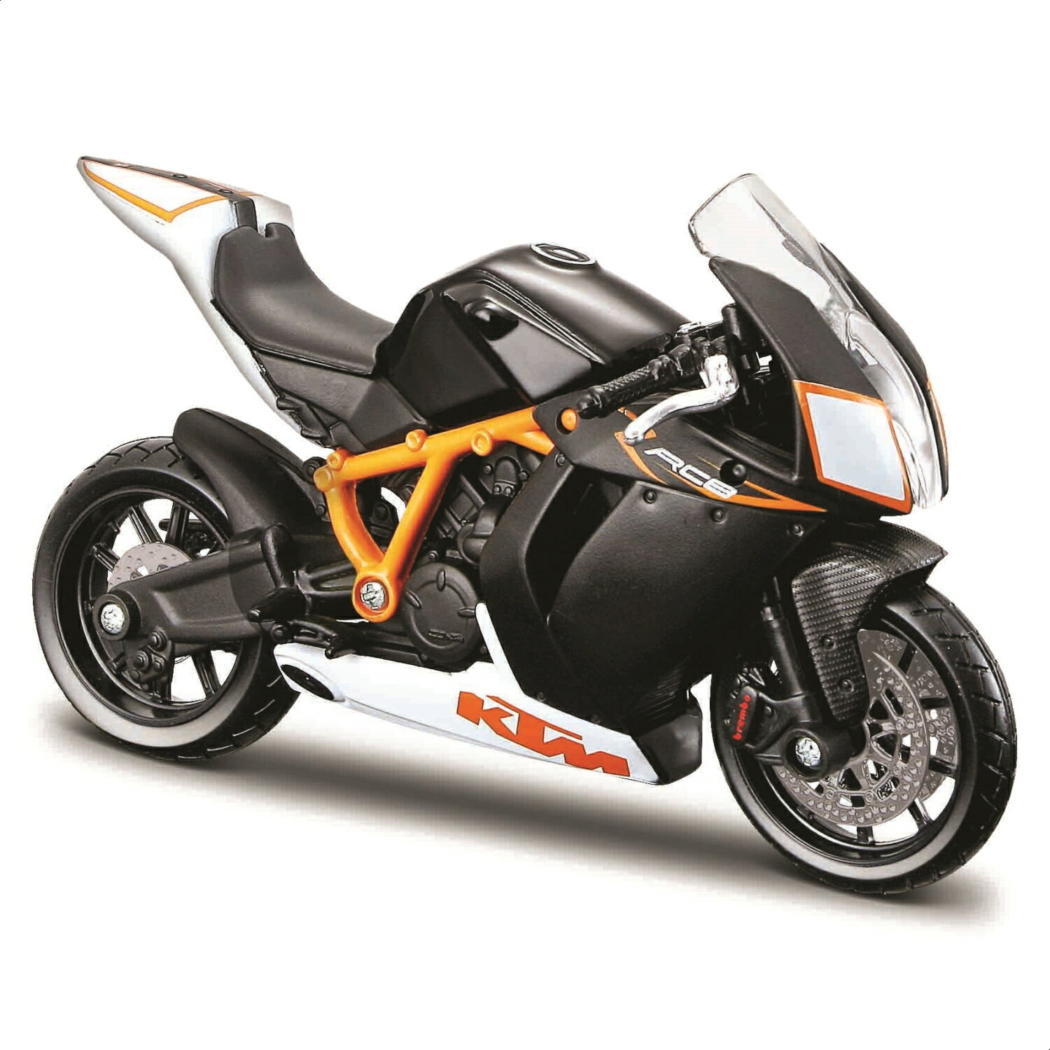 Rakuten - モデルバイク ミニチュアバイク 1/18 Bburago KTM 1190 RC8 R ブラック ／ ダイキャストバイク ダイカスト ミニチュアモデル 完成品 ブラーゴ ブラゴ ブラゴー コレクション インテリア プレゼント スケールモデル ディスプレイ