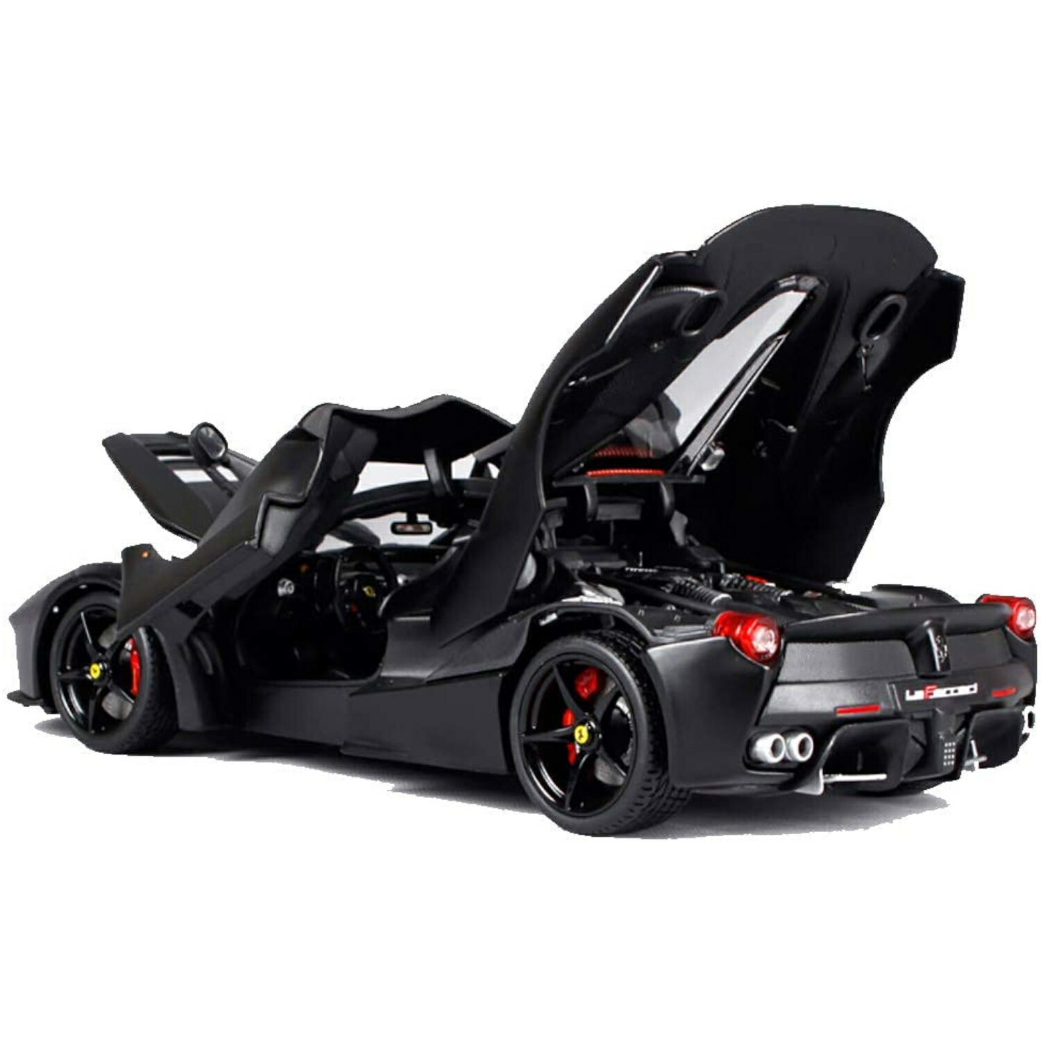 Bburago（ブラーゴ） 1/18 シグネチャーシリーズ フェラーリ ラフェラーリ ブラック ／ スーパーカー スポーツカー レース グッツ インテリア おもちゃ オモチャ おすすめ プレゼント プレミア ブラゴ ブラゴー ダイキャストカー ダイキャスト モデルカー ミニカー 車 完成品のサムネイル