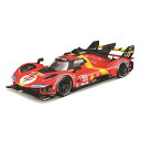 Bburago(ブラーゴ)1/18 フェラーリ 499P ル・マン 2023 ウィナー #51 / スーパーカー スポーツカー レース レッド グッツ インテリア おもちゃ おすすめ プレゼント プレミア ブラゴ ブラゴー ダイキャストカー ダイキャスト モデルカー ミニカー 車 完成品