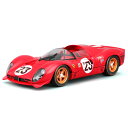 Bburago(ブラーゴ) 1/24 フェラーリ 330 P4 デイトナ 1967 レッド / グッツ スーパーカー スポーツカー レース インテリア おもちゃ オモチャ おすすめ プレゼント プレミア ブラゴ ブラゴー ダイキャストカー ダイキャスト モデルカー ミニカー 車 完成品