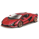 Bburago(ブラーゴ) 1/24 ランボルギーニ シアン FKP 37 2019 レッド / スーパーカー スポーツカー レース グッツ インテリア おすすめ プレゼント ブラゴ ブラゴー ダイキャストカー モデルカー ミニカー 車 完成品