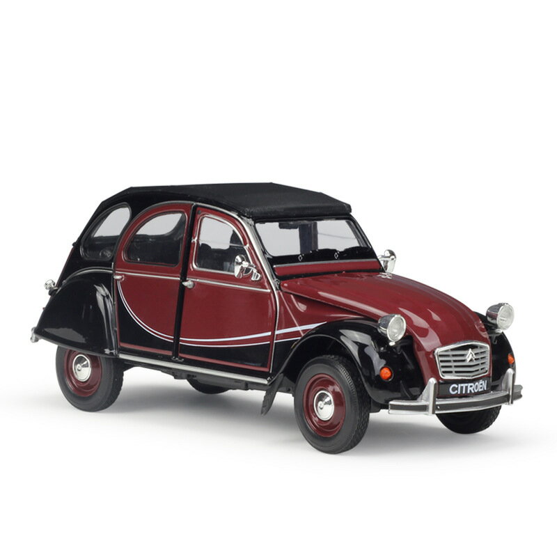 Welly（ウィリー） 1/24 シトロエン 2CV 6 チャールストン レッド/ブラック ／ ヨーロッパ車 グッツ アメ車 旧車 クラシックカー かわいい おしゃれ インテリア おもちゃ オモチャ おすすめ プレゼント プレミア ダイキャストカー ダイキャスト モデルカー ミニカー 完成品