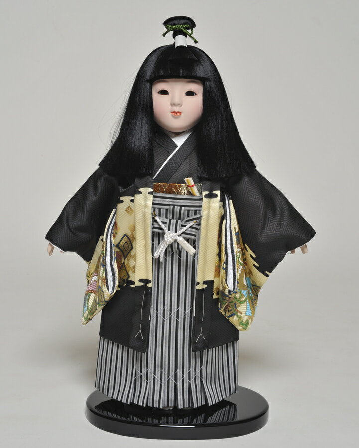 【市松人形】 12号市松人形 羽織袴姿 京華作【ひな人形】【浮世人形】