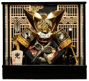 【五月人形】兜・鎧・大将ケース10号昇龍彫金金隼兜ケース作:潤祥作【兜ケース飾り】【ケース入り兜飾り】
