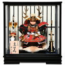 【五月人形】【子供大将飾り】【武将兜】6号出世大将真田丸稚児木製ガラスケース:敏光作【大将飾ケース入】