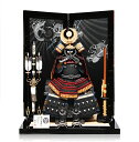 【五月人形】【鎧飾】鎧平飾り 12号徳川家康公:弦走に松屏風飾:龍玉作【鎧平飾】【忠保作】