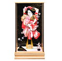 【羽子板】【匠一好】15号しおり:押絵振袖羽子板:匠一好【羽子板ケース】【正月飾】