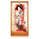 【羽子板】【匠一好】15号華苑:金襴刺繍/金襴振袖押絵羽子板:匠一好作【羽子板ケース】【正月飾】