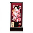 【羽子板】羽子板15号美月:西陣織桜柄衣装振袖押絵羽子板:パープルパノラマケース;伏見屋監修【羽子板ケース】【正月飾】