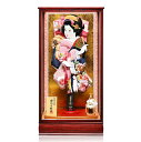【羽子板】【匠一好】羽子板15号花籠:かのこ絞/西陣金襴刺繍振袖押絵羽子板:匠一好作【羽子板ケース】【正月飾】