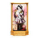 【押絵羽子板】羽子板 13号扇華:桜刺繍/金襴刺繍裂地押絵羽子板木肌六面体ケース:匠一好【龍村羽子板】【正月飾】