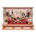 【雛アクリルケース】 【ひなケース】芥子親王小芥子官女アクリルケース〈コードレスLED〉:清玉作【雛人形】【ひな人形】