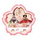 【ひなケース】SAKURA白桃塗さくら型アクリルケース:伏見屋監修【雛人形】【ひな人形】