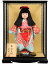 【市松人形】13号市松人形：綸子衣装【おかっぱにリボン】：翠華作　ケース入り【ひな人形】【浮世人形】