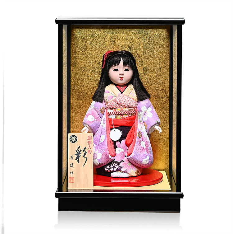 サイズ 身の丈27cm（高さ28.5cm) 商品説明 『京友禅別織衣装』 薄紅藤裂地桜柄お衣装が際立つ市松人形。 掲載写真の色合いはお使いの環境（マシン・モニター・OS）により 実物と多少異なる場合がございます。あらかじめご了承ください7号...