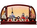 【雛人形】【木目込五人飾】木目込/親王三人官女 桃山雛:草園作【木目込5人飾】【ひな人形】