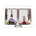 【雛人形】【木目込ケースお雛様】木目込人形:若菜雛:美光作【龍村織物】