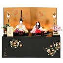 【木目込】【雛人形】親王飾:美桜雛:金沢箔屏風・プラチナ蒔絵台:小倉草園作:収納タイプ【木目込収納】