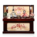 【赤ちゃん顔お雛様】【木目込】木目込/ 親王飾:大和雛親王収納飾:小倉草園作【木目込親王飾】【立雛】