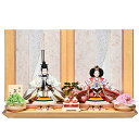 【雛人形】【平飾り】【親王飾】三五親王飾:桜彩雛(さやひな):平安翠泉作【ひな人形】