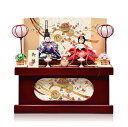 【プチサイズ収納雛】 【雛人形収納飾】 収納飾豆親王飾:可愛雛:伏見屋監修【雛人形】【親王飾】