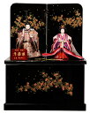 【立雛】【ひな人形】親王飾三五立雛収納飾:翠泉作【雛人形】【親王飾】