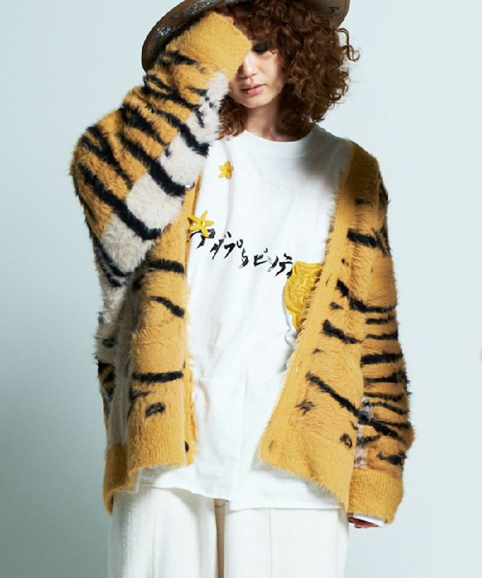SEVESKIG セヴシグ　Tibetan Tiger Knit Cardigan　チベタンタイガー カーディガンのサムネイル