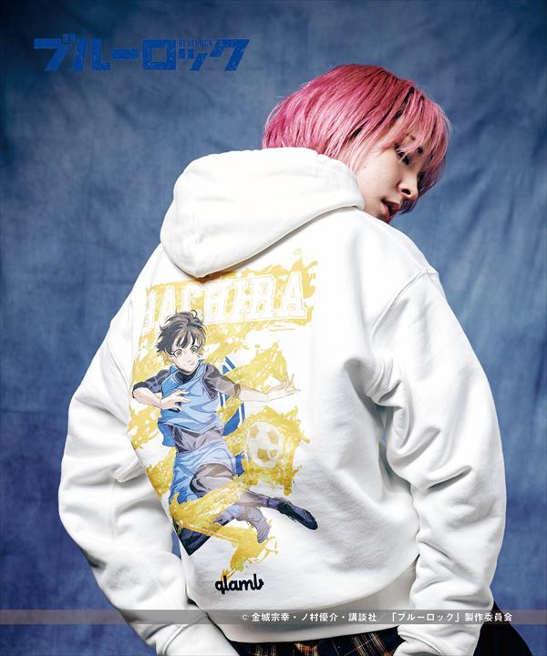 BLUELOCK ブルーロック × glamb グラム　蜂楽 廻　Bachira Meguru Hoodie　バチラメグル　パーカー　特別価格