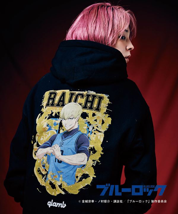 ブルーロック × glamb グラム　雷市 陣吾　Raichi Jingo Hoodie　ライチジンゴ　パーカー