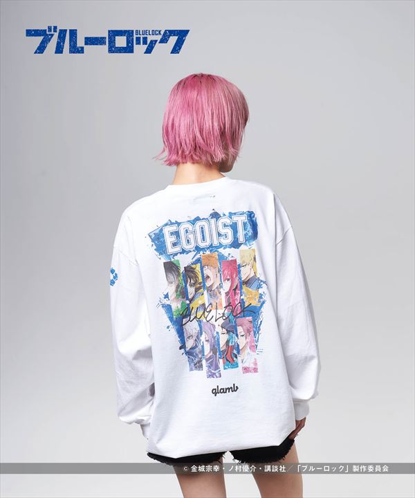 ブルーロック × glamb グラム　9名のエゴイスト ストライカー　BLUELOCK Long Sleeves T　ロングスリーブTシャツ