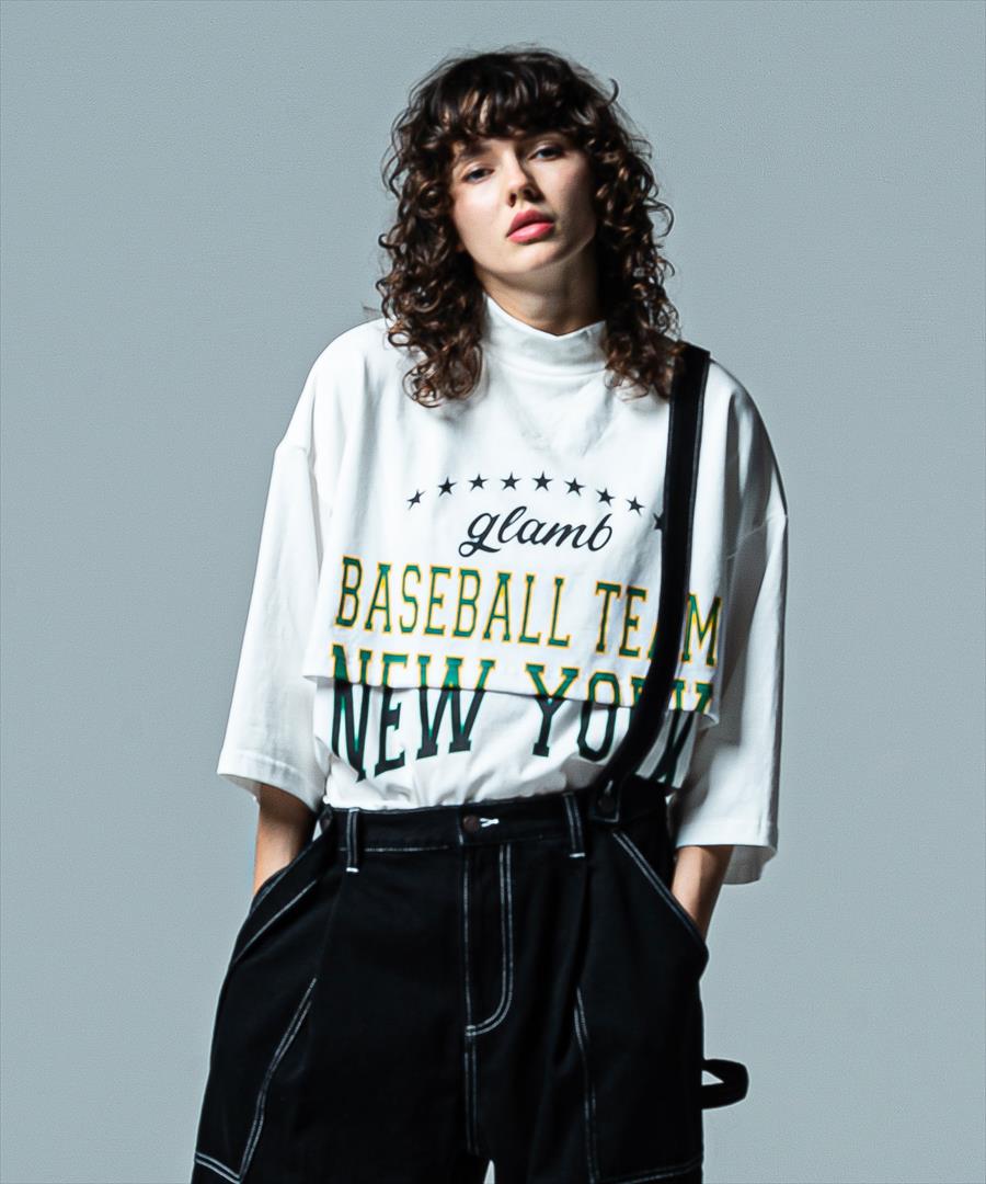 glamb グラム　Layered Sports CS レイヤードスポーツカットソー