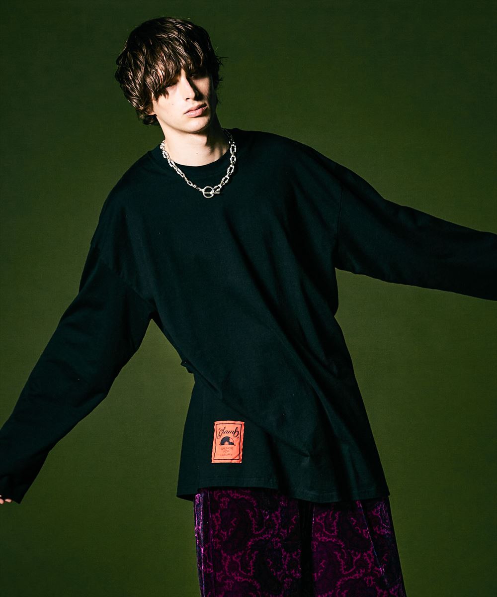 glamb グラム Record Tag Long Sleeves T レコードタグロングスリーブT