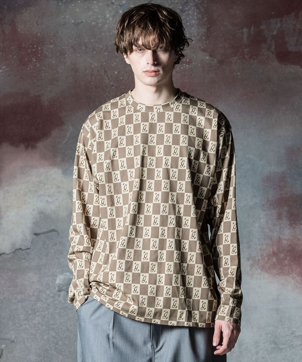 glamb グラム　Monogram Long Sleeves T-Shirt モノグラムロングスリーブTシャツのサムネイル