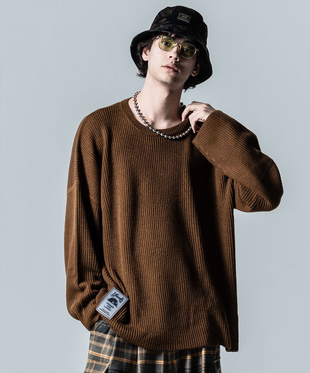 glamb グラム Rubber Tag Knit ラバータグニット