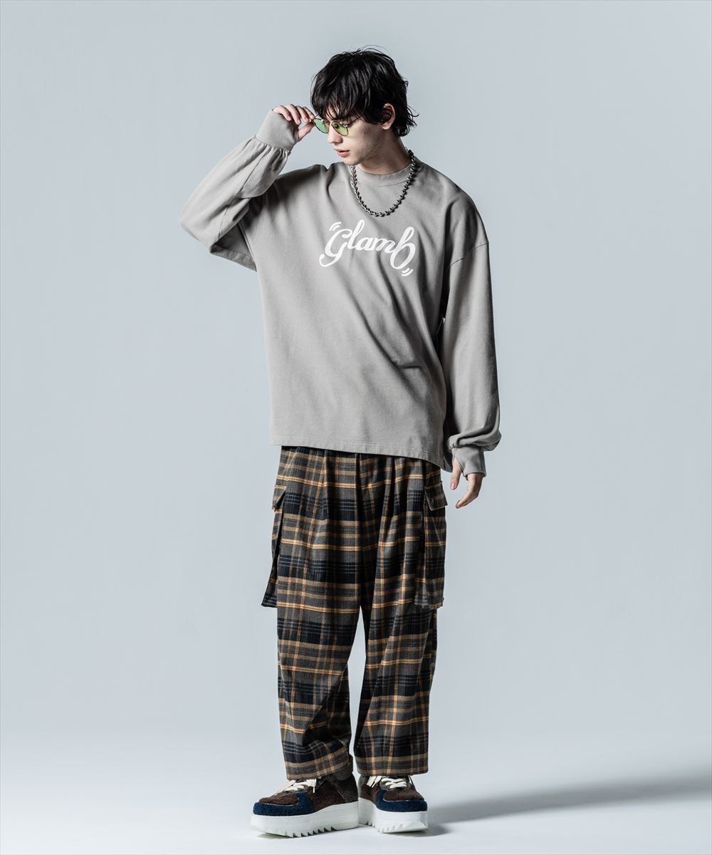 Rakuten - glamb グラム　Check Baggy Cargo Pants チェックバギーカーゴパンツ