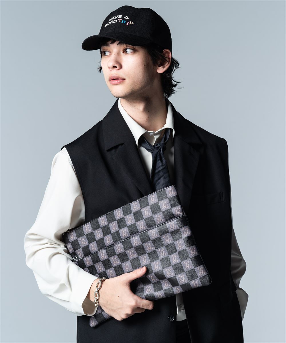 樂天商城 - glamb グラム　Monogram Clutch Bag モノグラムクラッチバッグ