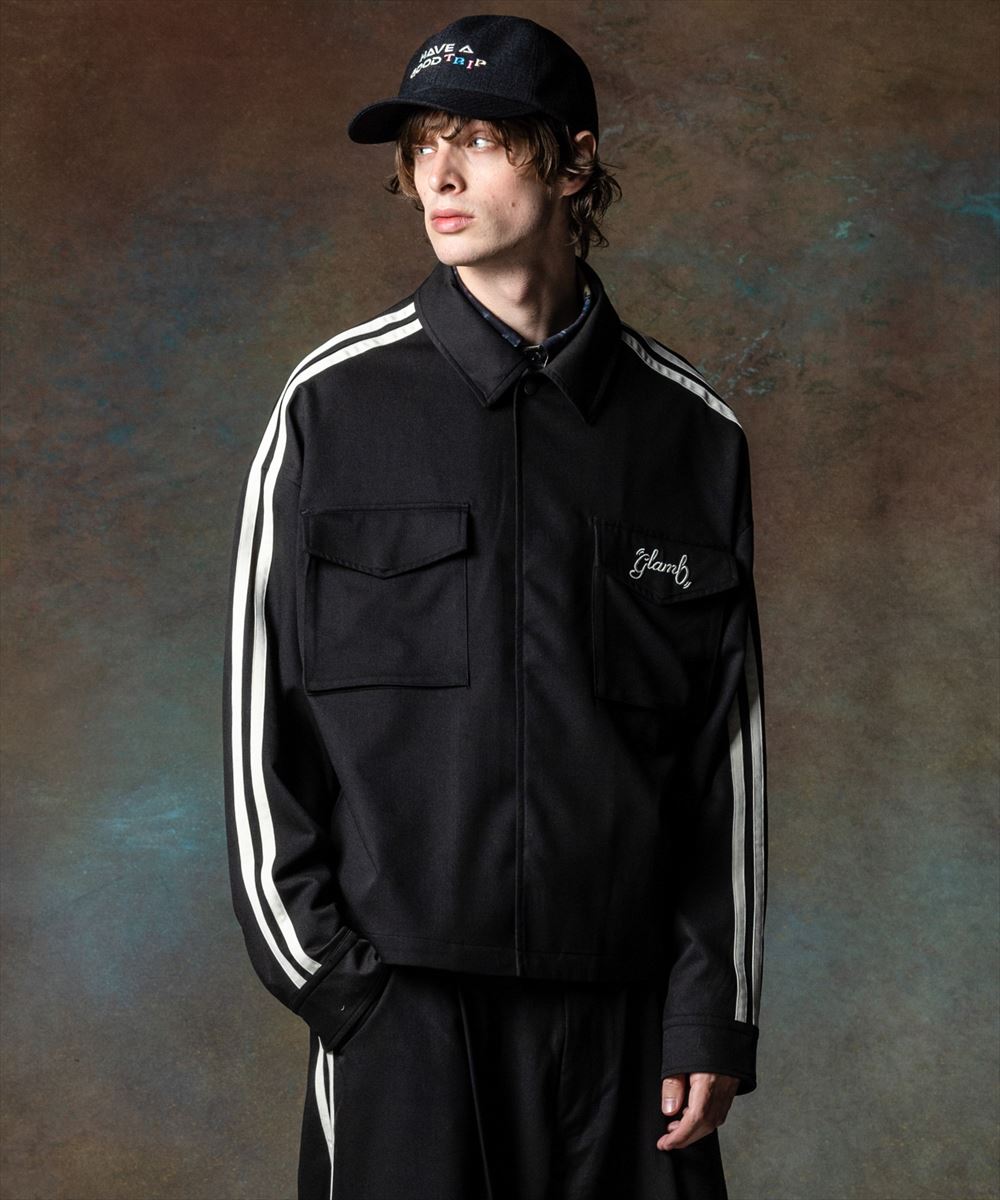 glamb グラム Line Jersey Shirt ラインジャージシャツ