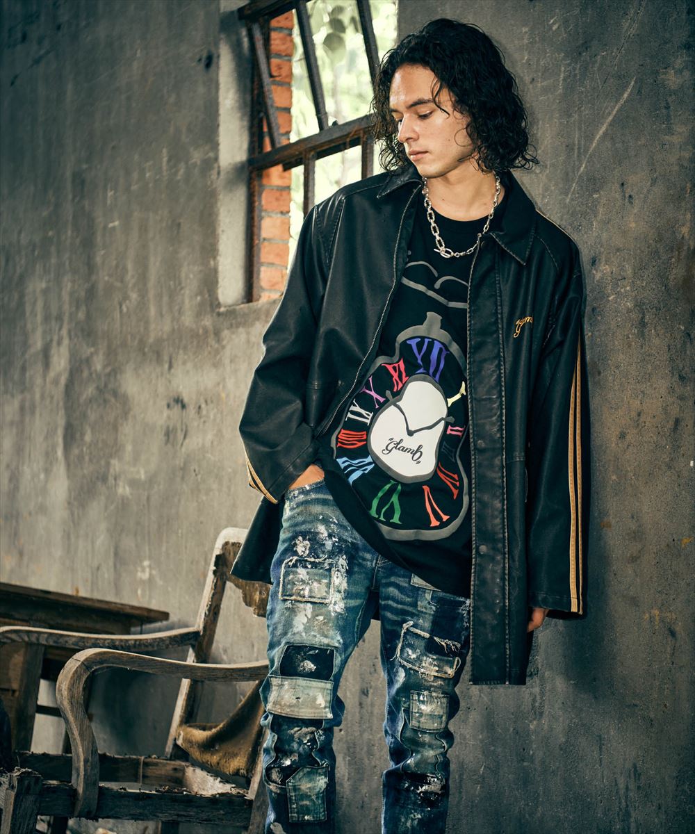 glamb 革ジャン ライダース Calf Leather Riders Jacket