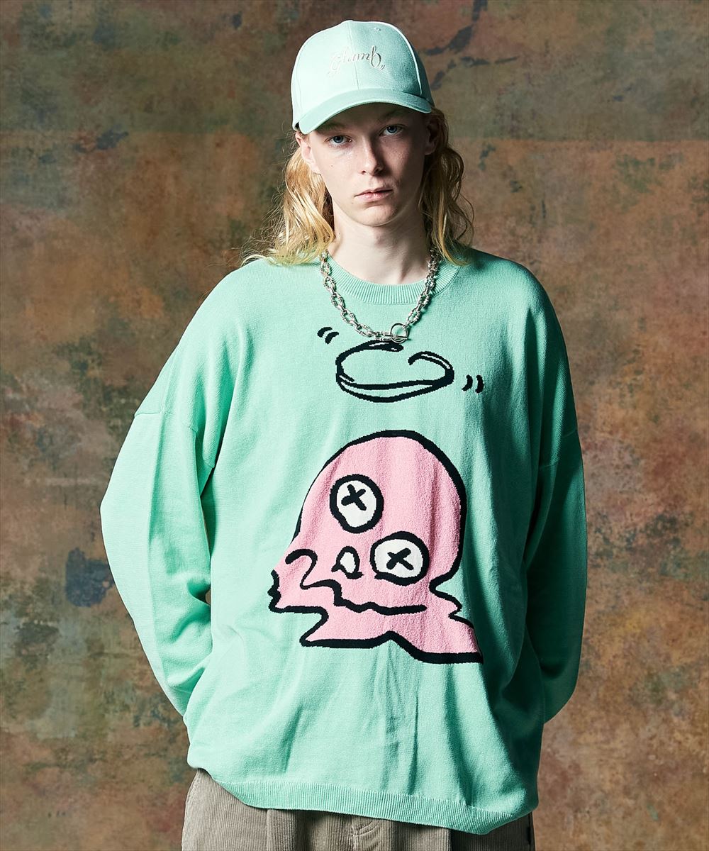 Knit Sweater - glamb グラム　Melt Head Knit / メルトヘッドニット