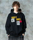 GUNS N’ ROSES Patchwork Hoodie / ガンズアンドローゼスパッチワークフーディ glamb グラム